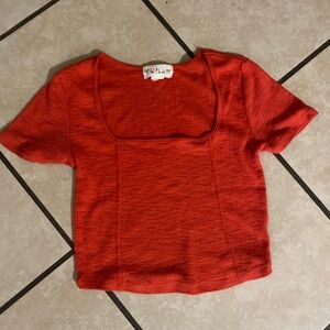 Women's Red Crop Top